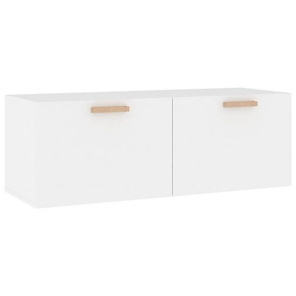 vidaXL Hängeschrank Wandschrank Weiß 100x36,5x35 cm Holzwerkstoff (1-St) günstig online kaufen