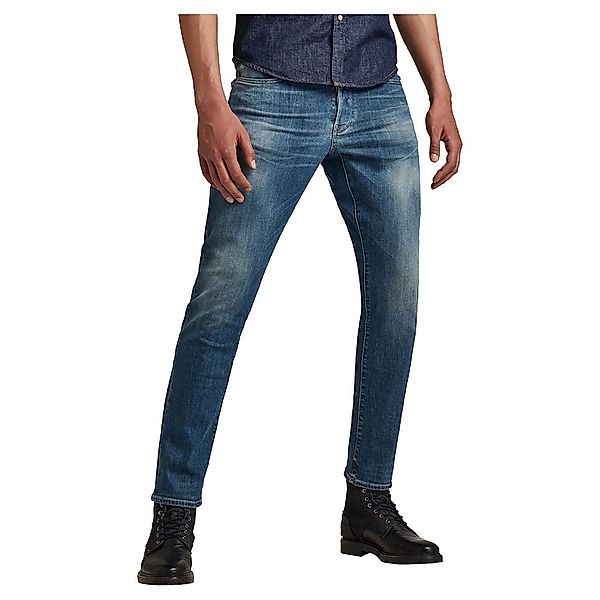 G-star 3301 Straight Tapered Jeans 30 Faded Spruce Blue günstig online kaufen