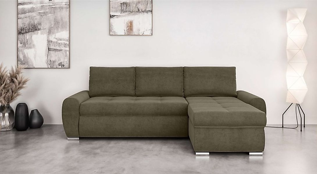 Home affaire Ecksofa »HAVERHILL Schlafsofa mit Bettkasten, Maße B/H/T: 237/ günstig online kaufen