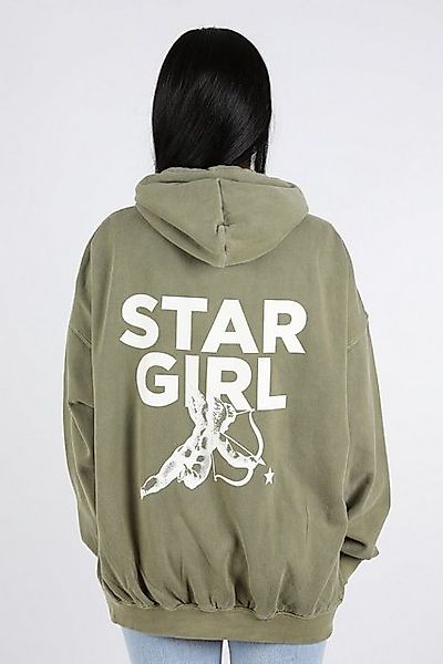 Worldclassca Hoodie Worldclassca Oversized Hoodie STAR GIRL Print Kapuzenpu günstig online kaufen