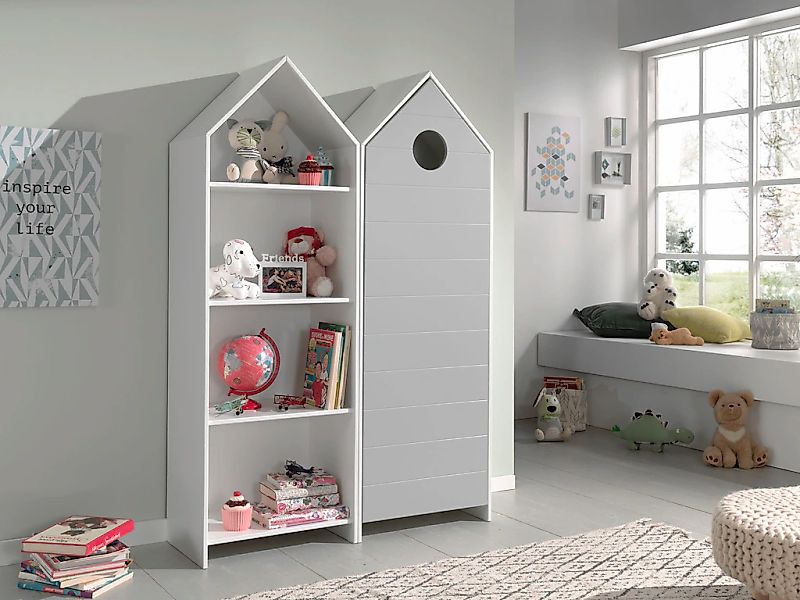 Vipack Jugendzimmer-Set "Casami, best. aus 1 Schrank mit Drehtür, 1 Regalsc günstig online kaufen