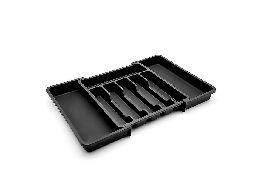 BigDean Besteckeinsatz Schubladen Organizer aus Kunststoff in Schwarz (Set, günstig online kaufen