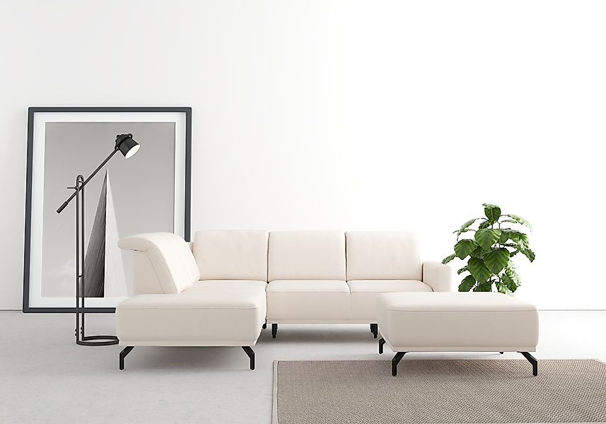 sit&more Ecksofa "Bailando L-Form", wahlweise mit Kopfteilverstellung und V günstig online kaufen