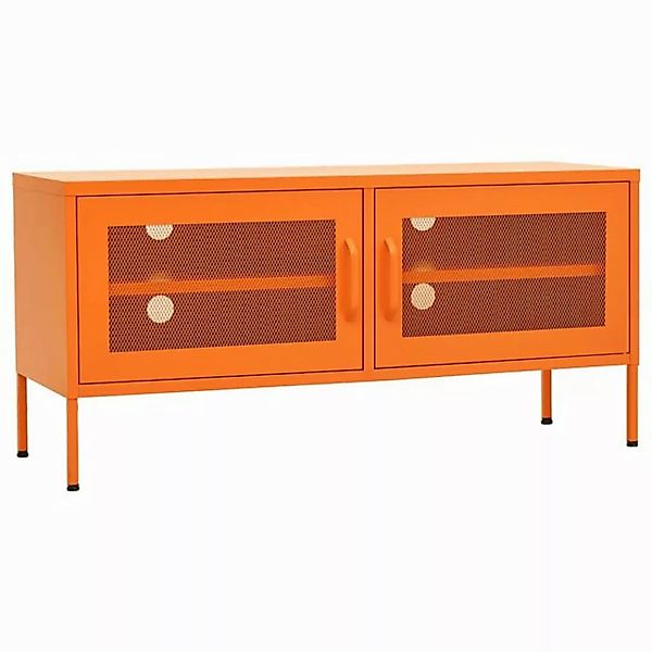 furnicato TV-Schrank Orange 105x35x50 cm Stahl (1-St) günstig online kaufen