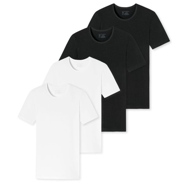 Schiesser T-Shirt 95/5 Organic Cotton (4-tlg) günstig online kaufen