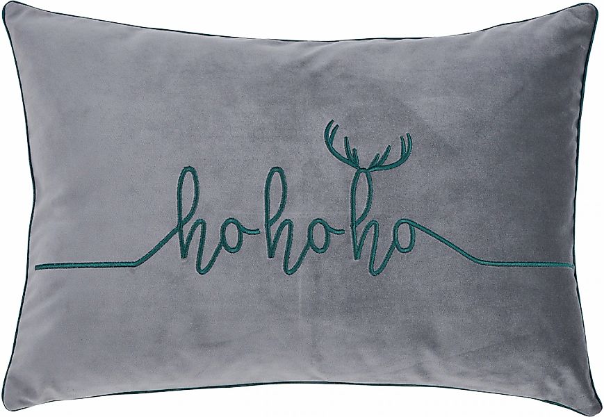 done. Dekokissen "Santas Comming" Velourstoff Anthracite günstig online kaufen
