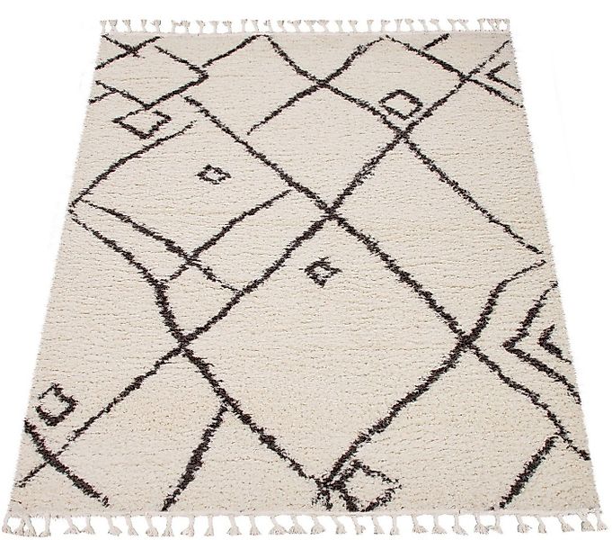 Paco Home Hochflor-Teppich Orebro 171, rechteckig, Höhe: 44 mm, modernes Ra günstig online kaufen