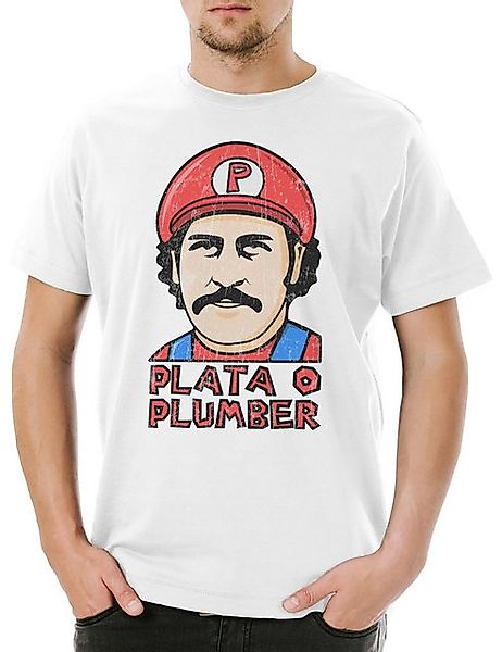 Urban Backwoods Print-Shirt Urban Backwoods Plata O Plumber Herren T-Shirt günstig online kaufen