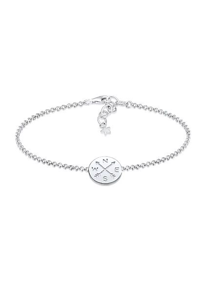 Elli Armband "Kompass Wanderlust Reise Trend 925 Sterling Silber" günstig online kaufen