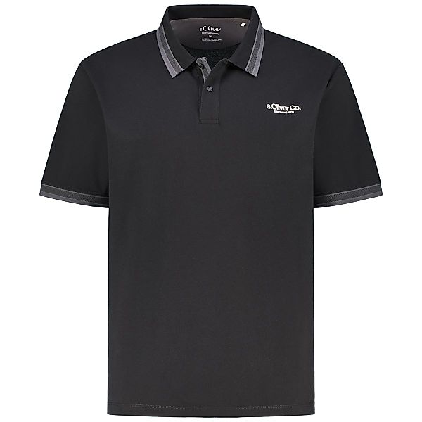 s.Oliver Poloshirt mit Elasthan Farbe schwarz Größe: 5XL günstig online kaufen
