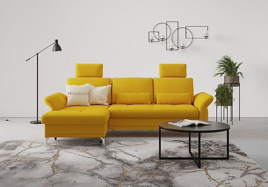 INOSIGN Ecksofa Palm Beach L-Form, Federkern, mit Sitztiefenverstellung, wa günstig online kaufen
