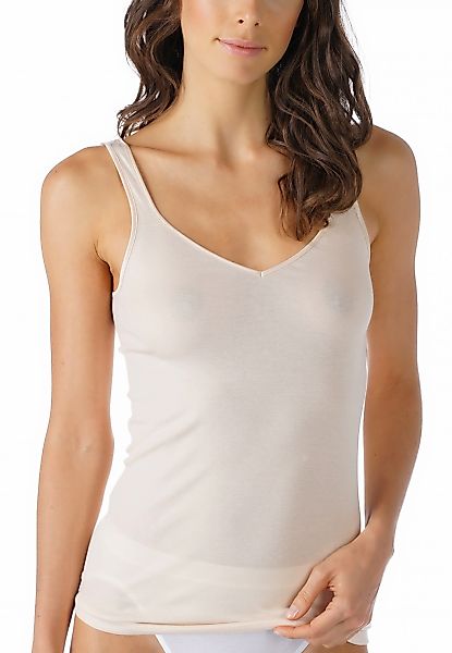 Mey Tanktop "SERIE NOBLESSE", schmale Passform, breite Träger, tiefer V-Aus günstig online kaufen