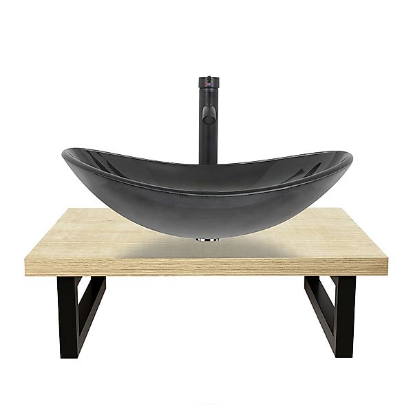 Puluomis Badmöbel-Set Badezimmerschrank Waschbeckenunterschrank Set, Wascht günstig online kaufen
