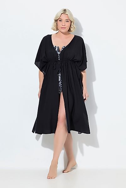 Ulla Popken Strandkleid Kaftan Flechtbänder Oversized günstig online kaufen