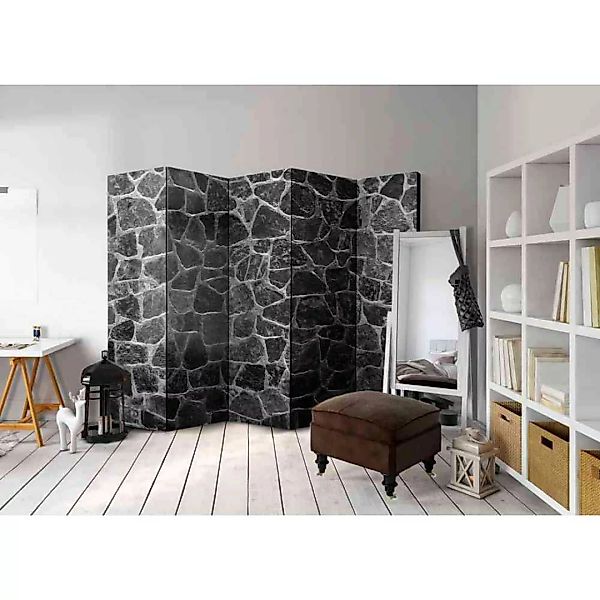 Spanischer Raumteiler mit Steinmauer Motiv 5 teilig günstig online kaufen
