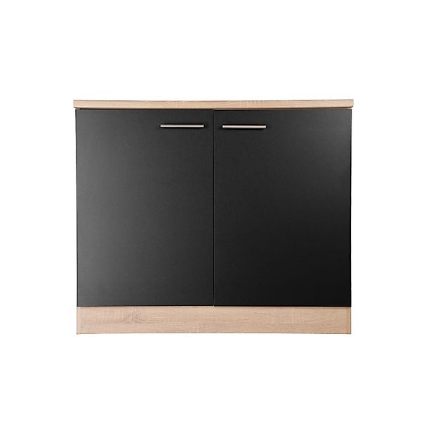 RESPEKTA Spülenschrank "Merle" Breite 100 cm, Soft-Close, Griffe aus Metall günstig online kaufen