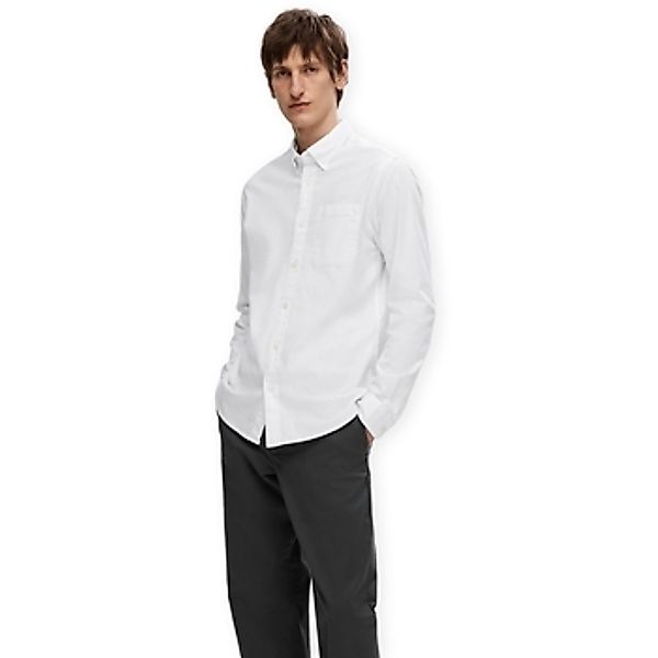 Selected  Hemdbluse Noos Regrick Oxford Shirt - White günstig online kaufen