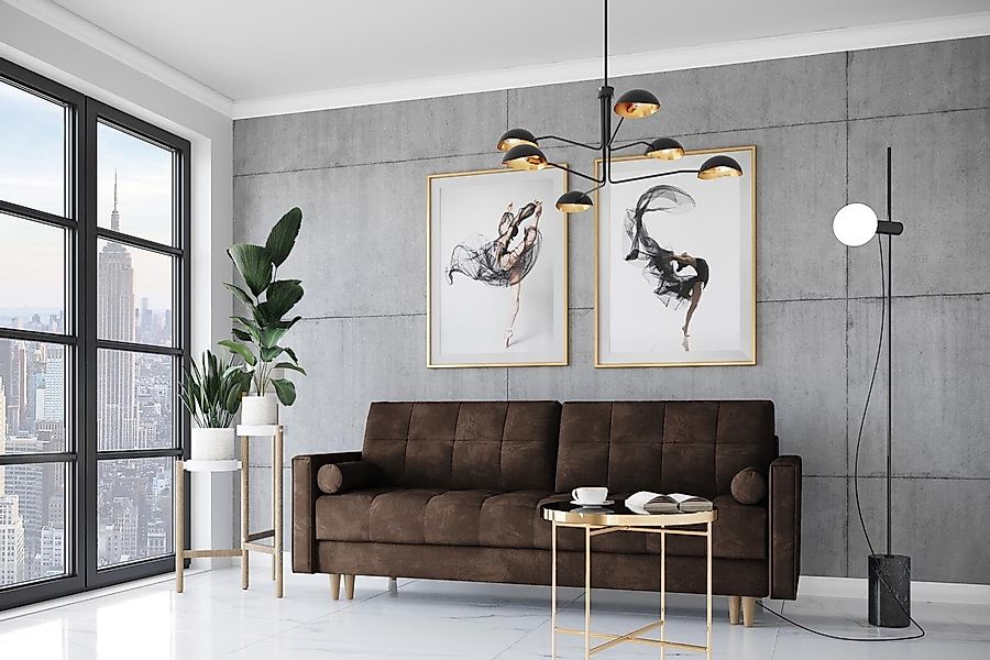 Beautysofa Schlafsofa Randvi, Couch im skandinavisches günstig online kaufen