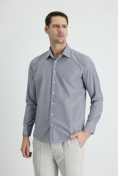 KIGILI Poloshirt Herrenhemd Langarmhemd für Businessmann, Regular Fit, Gesc günstig online kaufen