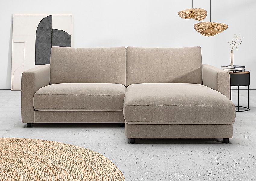 Home affaire Ecksofa "Ecksofa Jiro, L-Form, große Sitztiefe, Breite 226 cm" günstig online kaufen
