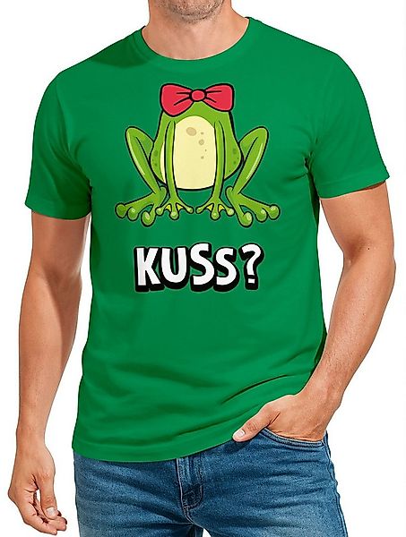 MoonWorks Print-Shirt Herren T-Shirt Fasching Karneval Frosch Prinz Kostüm- günstig online kaufen