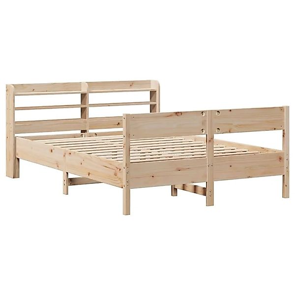 vidaXL Massivholzbett ohne Matratze 150x200 cm Kiefernholz 3306924 günstig online kaufen