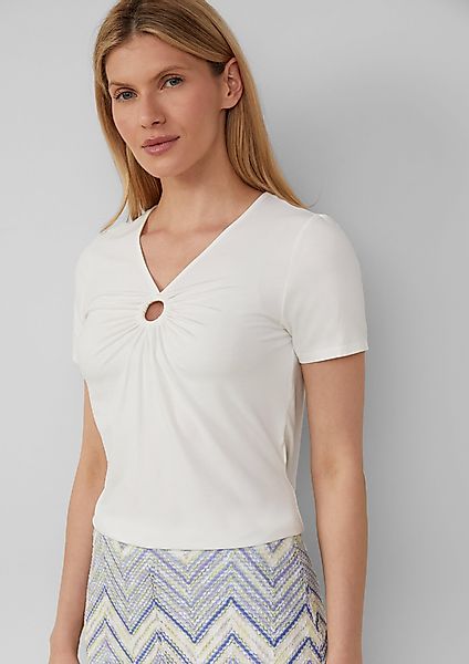 s.Oliver BLACK LABEL Kurzarmshirt T-Shirt aus günstig online kaufen