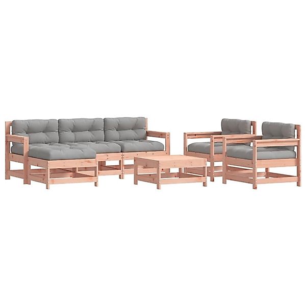 vidaXL 7-tlg Garten-Lounge-Set mit Kissen Massivholz Douglasie Modell 3 günstig online kaufen