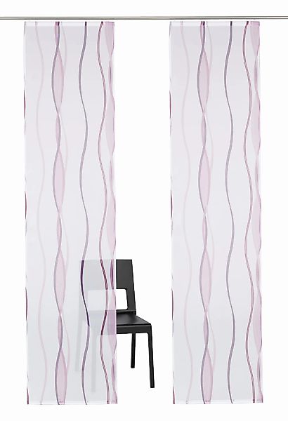 my home Schiebegardine "Dimona" Klettschiene 2 Stk. tlg. 2-er Set, Fertigga günstig online kaufen