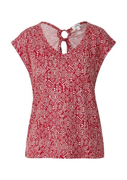 s.Oliver Kurzarmshirt T-Shirt T-Shirt mit weitem günstig online kaufen