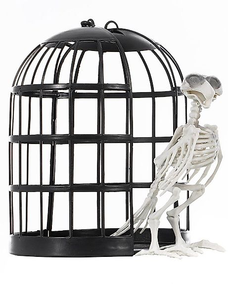 CHAKS Dekoobjekt Gruseliger Skelett Vogel im günstig online kaufen