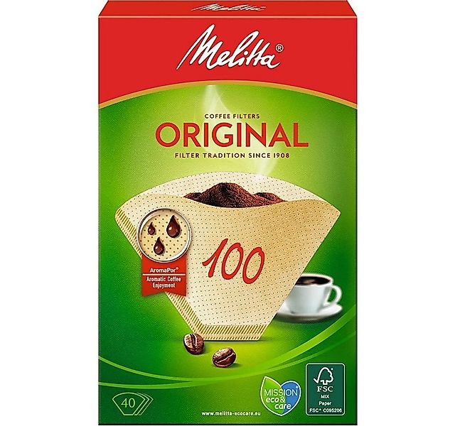Melitta Akku-Bohrhammer Filtertüte Original 100 naturbraun günstig online kaufen
