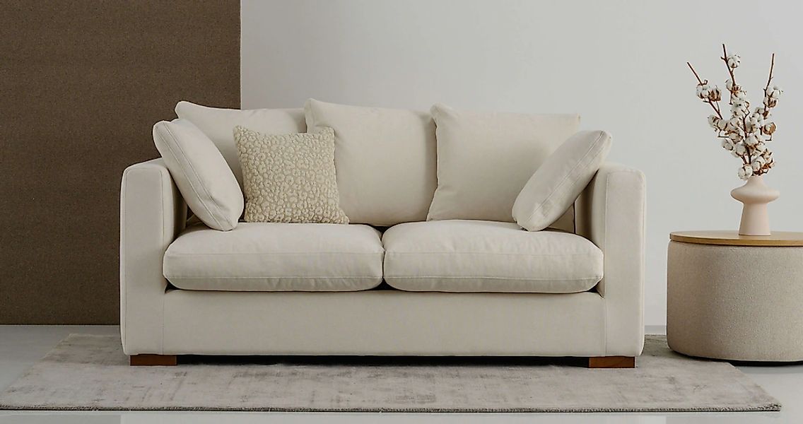 Home affaire 2-Sitzer "Comfy", extra weich und kuschelig, Füllung mit Feder günstig online kaufen