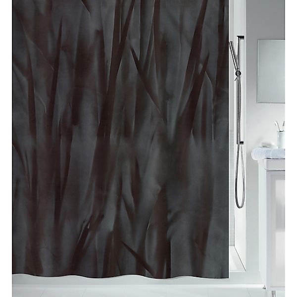 Spirella Duschvorhang Liv 180 cm x 200 cm Schwarz günstig online kaufen