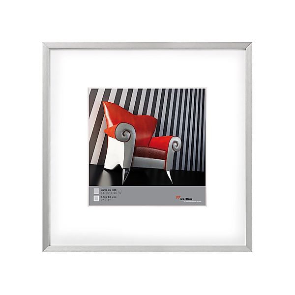 walther design Chair Aluminium Bilderrahmen Silber 20x20 cm AJ220S günstig online kaufen