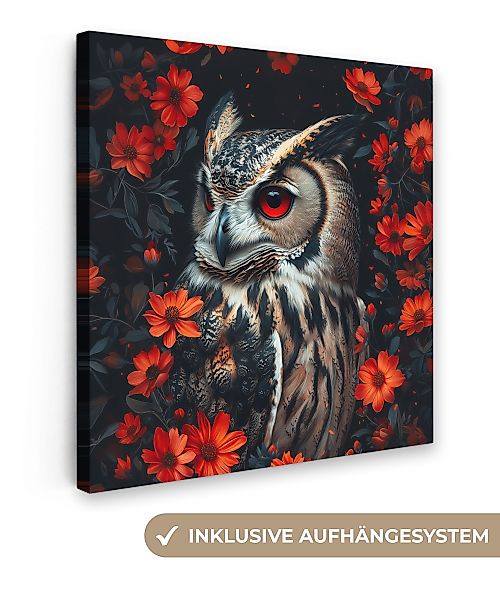 OneMillionCanvasses® Leinwandbild Eule - Waldtiere - günstig online kaufen