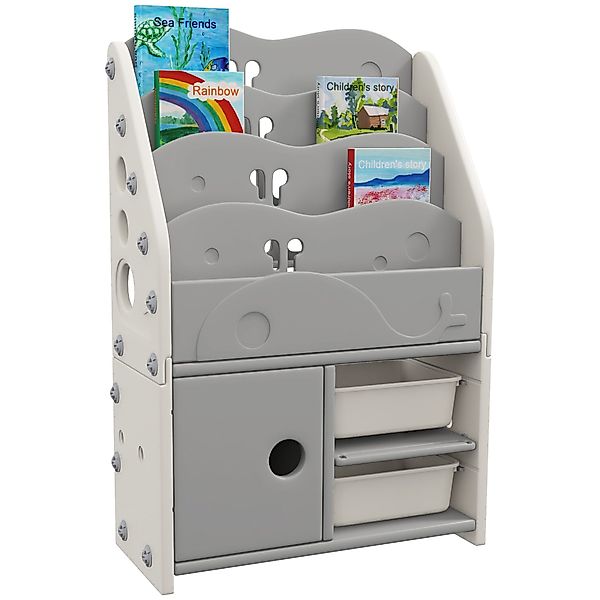 AIYAPLAY Standregal mit 2 Aufbewahrungsboxen, 4 günstig online kaufen