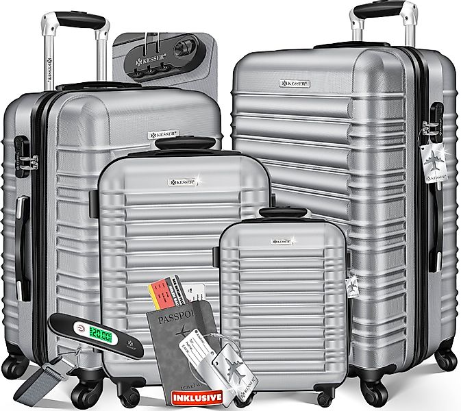 KESSER Kofferset, 4 Rollen, (4 tlg), günstig online kaufen