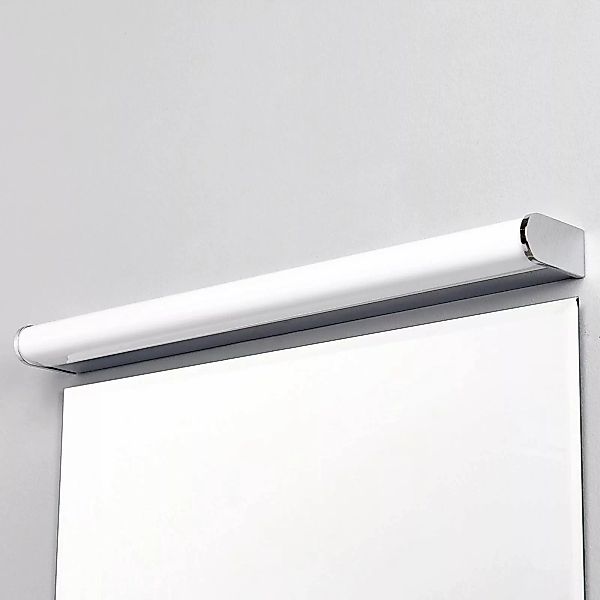 Lindby LED-Wandlampe Philippa, abgerundet, 58cm, chrom, IP44 günstig online kaufen
