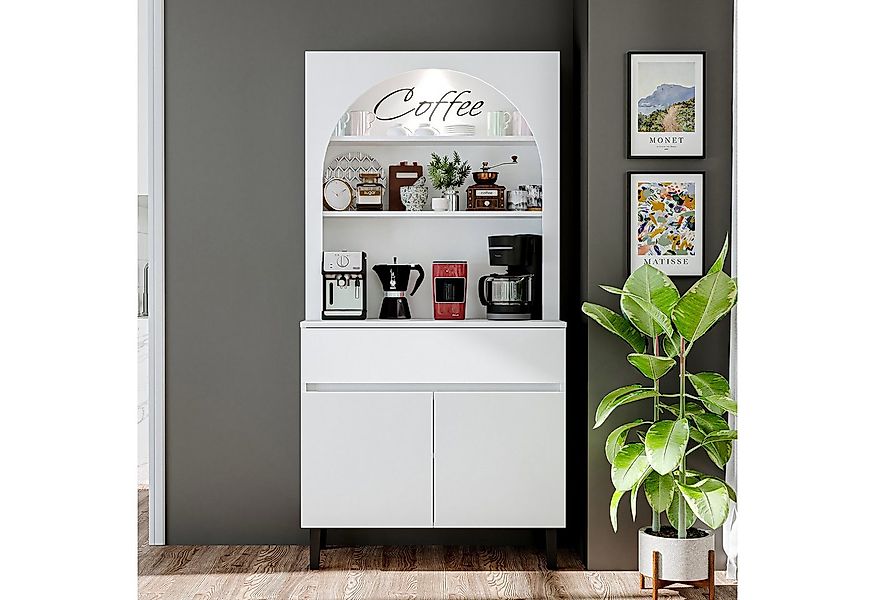 Roomart Küchenregal Küchenschrank VENEDIK 90 cm – Buffet- & Mehrzweckschran günstig online kaufen