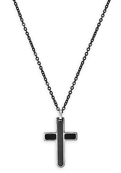 XENOX Kette mit Anhänger "Halskette, EDEN ELEMENTS Kreuz, schwarz X3968" günstig online kaufen