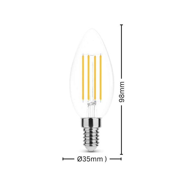 Aigostar LED-Leuchtmittel 4w LED Candle Filament günstig online kaufen