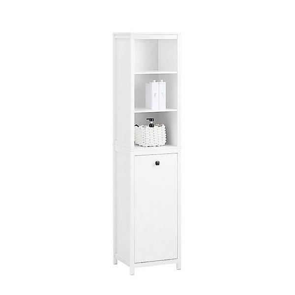SoBuy Hochschrank BZR95 Badezimmerschrank mit Wäschesack günstig online kaufen