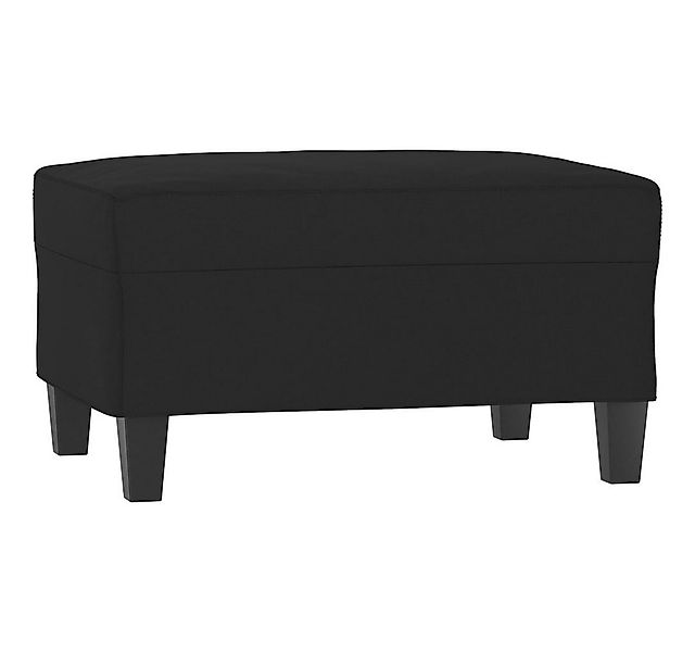 vidaXL Polsterhocker Fußhocker Schwarz 70x55x41 cm Mikrofasergewebe (1 St) günstig online kaufen