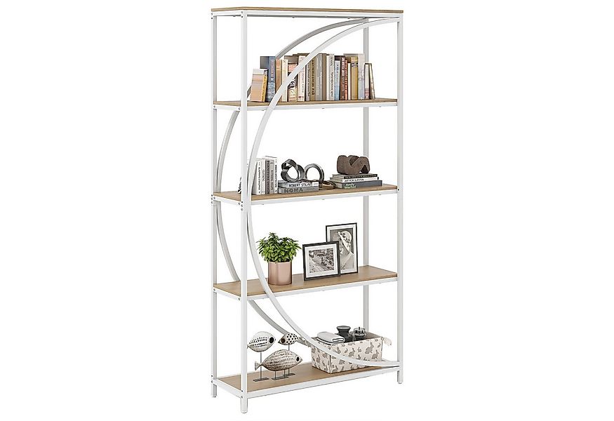 COSTWAY Bücherregal, 1-tlg., geometrisches Büroregal Metallrahmen 86 x 30 x günstig online kaufen