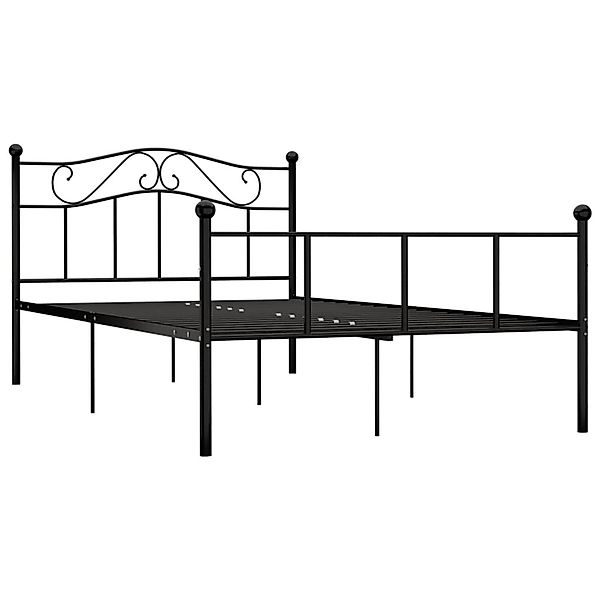 vidaXL Bettgestell Schwarz Metall 120x200 cm Modell 11618294 günstig online kaufen