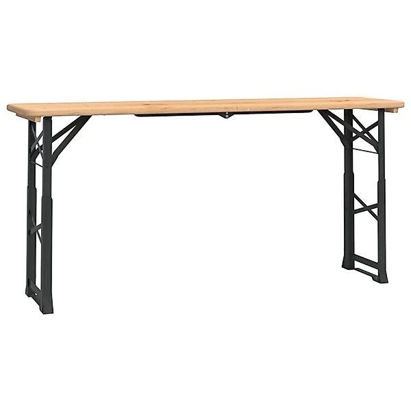 vidaXL Biertisch Klappbar 170x50x75/105 cm Massivholz Tanne 363114 günstig online kaufen