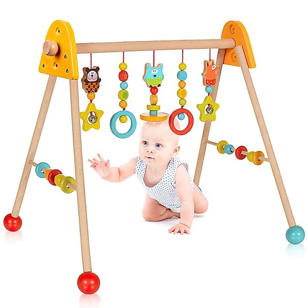 HEYHIPPO Baby Gym Holzspielbogen Babygymnastikrahmen frühkindliche günstig online kaufen