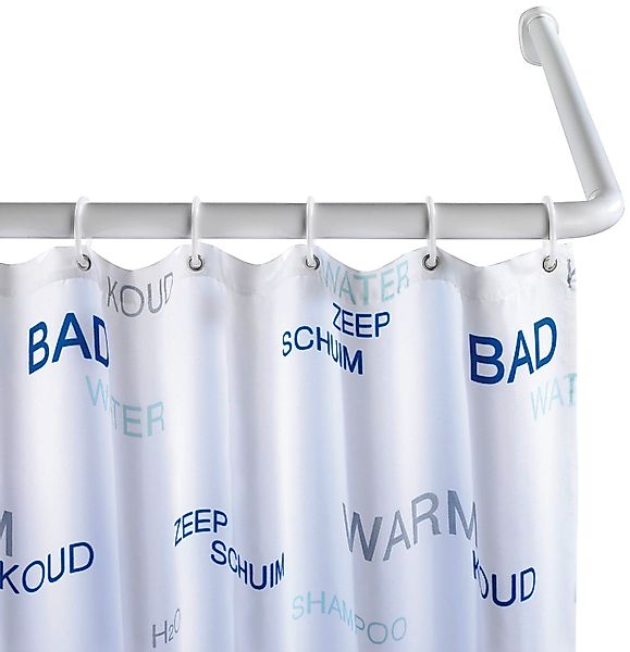 WENKO Duschvorhangstange Universal, Fixmaß, mit Bohren, günstig online kaufen