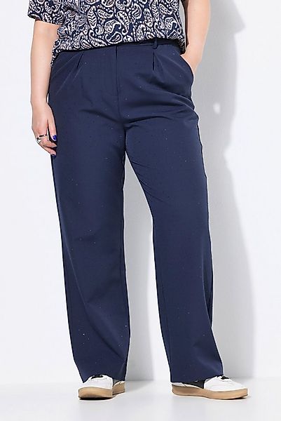 Studio Untold Funktionshose Hose Bundfalten elastisch Glitzer günstig online kaufen